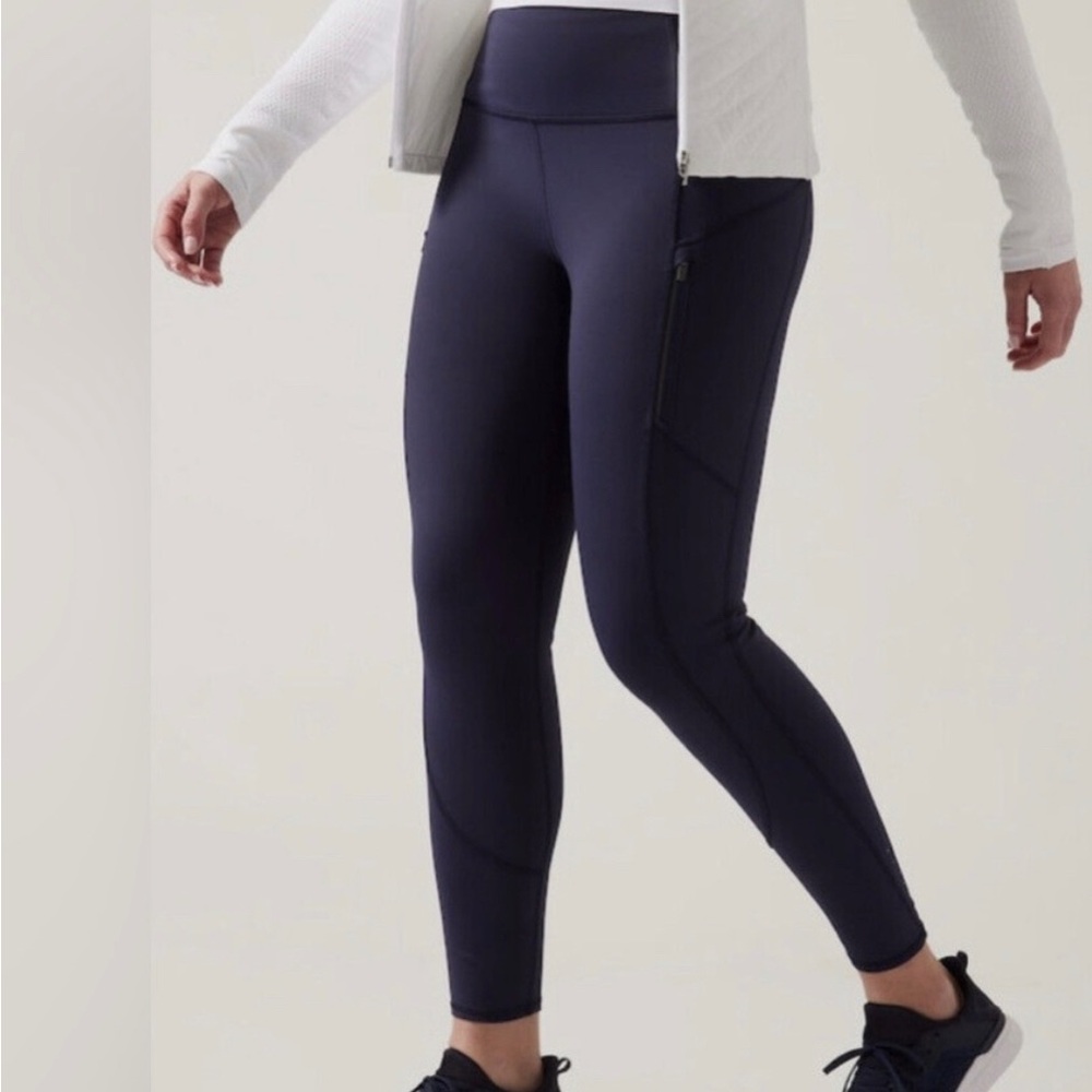 Rainer Athleta Deep Blue Leggings